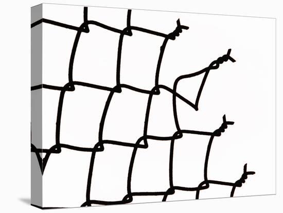 Broken Chain-Link Fence-null-Stretched Canvas