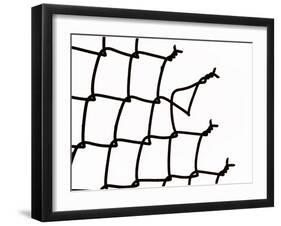 Broken Chain-Link Fence-null-Framed Photographic Print