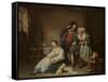 Broken Eggs, 1756-Jean Baptiste Greuze-Framed Stretched Canvas