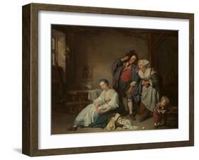 Broken Eggs, 1756-Jean Baptiste Greuze-Framed Giclee Print