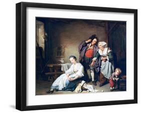 Broken Eggs, 1756-Jean-Baptiste Greuze-Framed Giclee Print