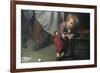 Broken Eggs, Detail of a Child Wiping His Hands-Jean-Baptiste Greuze-Framed Art Print