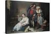 Broken Eggs-Jean-Baptiste Greuze-Stretched Canvas