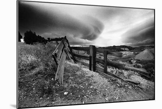 Broken Fence, Virginia City, Nevada 74-Monte Nagler-Mounted Photographic Print