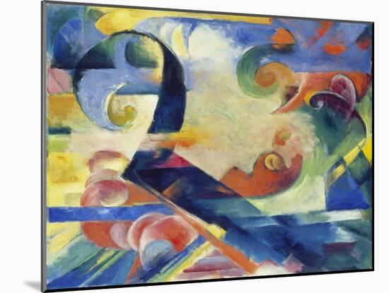 Broken Forms, 1914-Franz Marc-Mounted Giclee Print