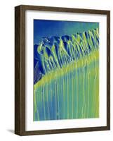 Broken Glass Edge-Micro Discovery-Framed Photographic Print
