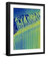 Broken Glass Edge-Micro Discovery-Framed Photographic Print