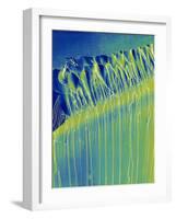 Broken Glass Edge-Micro Discovery-Framed Photographic Print