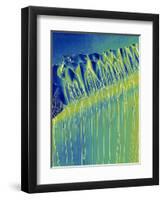 Broken Glass Edge-Micro Discovery-Framed Photographic Print