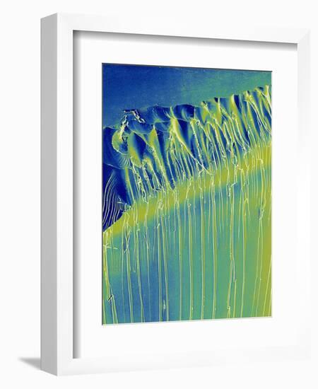 Broken Glass Edge-Micro Discovery-Framed Photographic Print