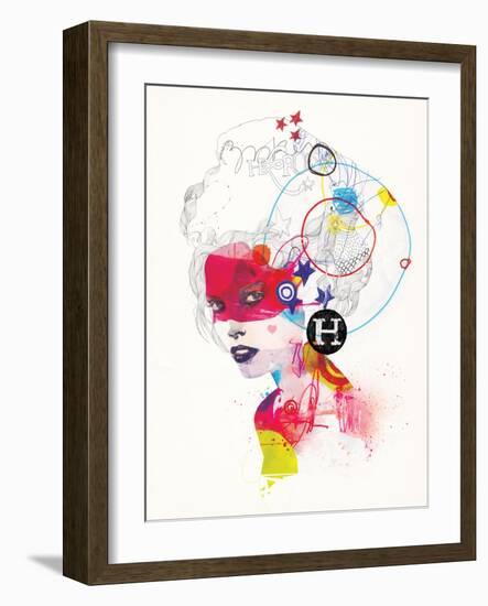 Broken Hearted Heros-Mydeadpony-Framed Art Print