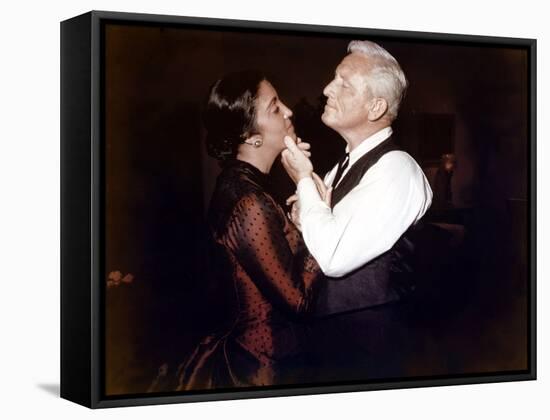 BROKEN LANCE, 1954 directed by EDWARD DMYTRYK Katy Jurado and Spencer Tracy (photo)-null-Framed Stretched Canvas