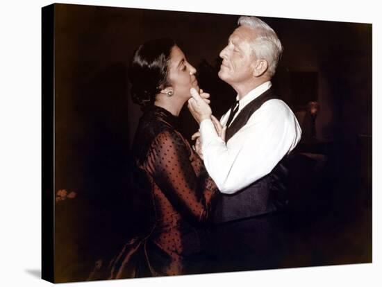 BROKEN LANCE, 1954 directed by EDWARD DMYTRYK Katy Jurado and Spencer Tracy (photo)-null-Stretched Canvas