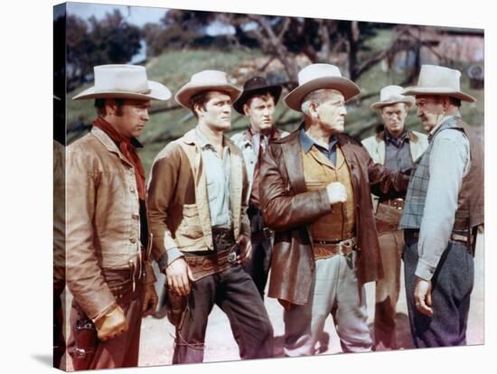 BROKEN LANCE, 1954 directed by EDWARD DMYTRYK Robert Wagner, Hugh O'Brian, Earl Holliman, Spencer T-null-Stretched Canvas