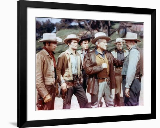 BROKEN LANCE, 1954 directed by EDWARD DMYTRYK Robert Wagner, Hugh O'Brian, Earl Holliman, Spencer T-null-Framed Photo