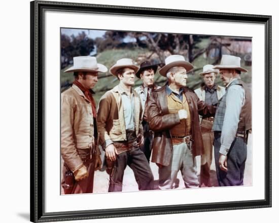 BROKEN LANCE, 1954 directed by EDWARD DMYTRYK Robert Wagner, Hugh O'Brian, Earl Holliman, Spencer T-null-Framed Photo