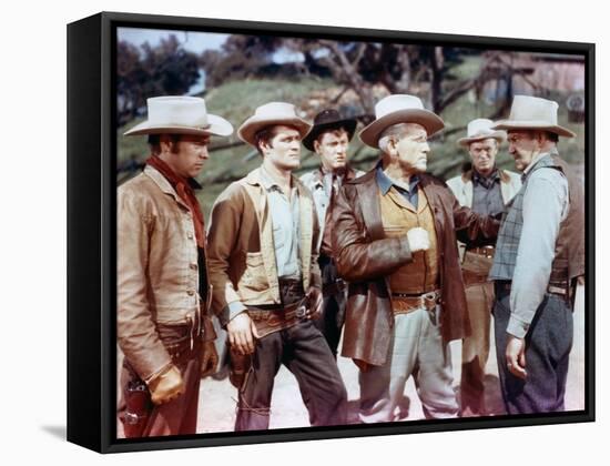 BROKEN LANCE, 1954 directed by EDWARD DMYTRYK Robert Wagner, Hugh O'Brian, Earl Holliman, Spencer T-null-Framed Stretched Canvas