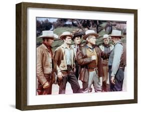 BROKEN LANCE, 1954 directed by EDWARD DMYTRYK Robert Wagner, Hugh O'Brian, Earl Holliman, Spencer T-null-Framed Photo