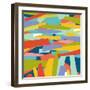 Broken Landscape Two-Jan Weiss-Framed Art Print