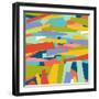 Broken Landscape Two-Jan Weiss-Framed Art Print