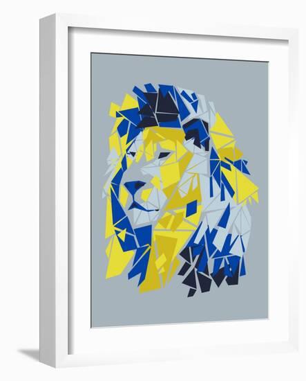 Broken Lion-null-Framed Giclee Print