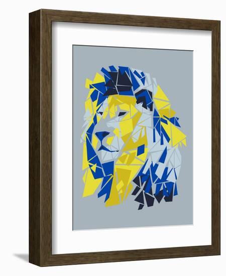 Broken Lion-null-Framed Giclee Print