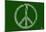 Broken Peace Sign War Text Poster-null-Mounted Poster