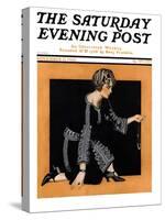 "Broken Pearl Necklace," Saturday Evening Post Cover, November 17, 1923-C. Coles Phillips-Stretched Canvas