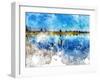 Broken PIer-Chamira Young-Framed Art Print