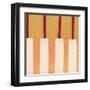 Broken Stripes 3-Laura Nugent-Framed Art Print