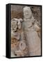 Broken Terracotta Soldier at Qin Shi Huangdi Tomb-null-Framed Stretched Canvas