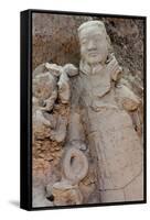 Broken Terracotta Soldier at Qin Shi Huangdi Tomb-null-Framed Stretched Canvas