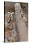 Broken Terracotta Soldier at Qin Shi Huangdi Tomb-null-Stretched Canvas