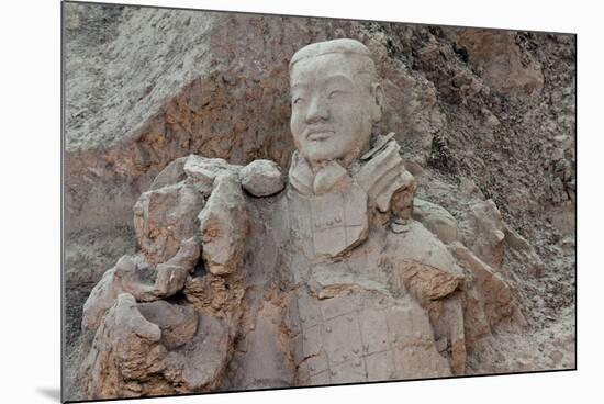 Broken Terracotta Soldier at Qin Shi Huangdi Tomb-null-Mounted Photographic Print