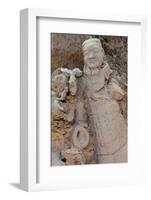 Broken Terracotta Soldier at Qin Shi Huangdi Tomb-null-Framed Photographic Print