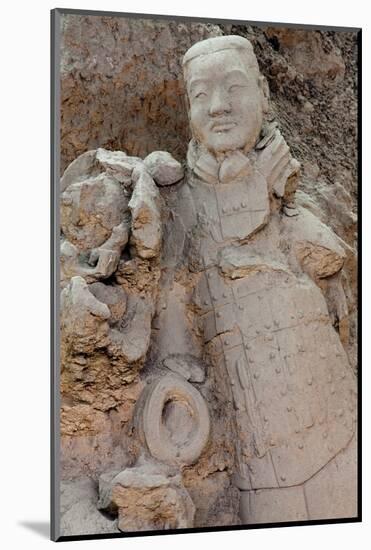 Broken Terracotta Soldier at Qin Shi Huangdi Tomb-null-Mounted Photographic Print