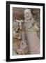 Broken Terracotta Soldier at Qin Shi Huangdi Tomb-null-Framed Photographic Print