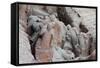 Broken Terracotta Soldiers at Qin Shi Huangdi Tomb-null-Framed Stretched Canvas