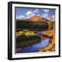 Broken Top Mountain and Fall Creek-Steve Terrill-Framed Premium Photographic Print