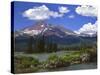 Broken Top Mountain & Sparks Lake-Steve Terrill-Stretched Canvas