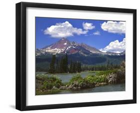 Broken Top Mountain & Sparks Lake-Steve Terrill-Framed Photographic Print