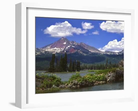 Broken Top Mountain & Sparks Lake-Steve Terrill-Framed Photographic Print