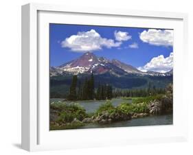 Broken Top Mountain & Sparks Lake-Steve Terrill-Framed Photographic Print