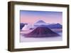 Bromo, Batok and Semeru Volcanoes at Sunrise, Java Island, Indonesia-saiko3p-Framed Photographic Print