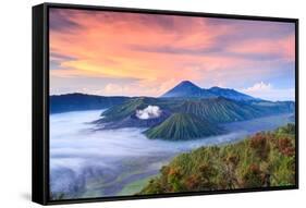 Bromo Volcano at Sunrisetengger Semeru National Park East Java Indonesia-lkunl-Framed Stretched Canvas