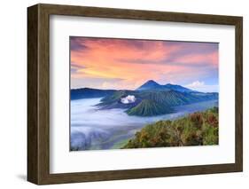 Bromo Volcano at Sunrisetengger Semeru National Park East Java Indonesia-lkunl-Framed Photographic Print