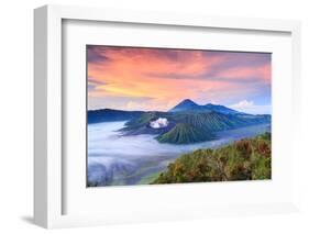 Bromo Volcano at Sunrisetengger Semeru National Park East Java Indonesia-lkunl-Framed Photographic Print