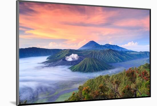 Bromo Volcano at Sunrisetengger Semeru National Park East Java Indonesia-lkunl-Mounted Photographic Print