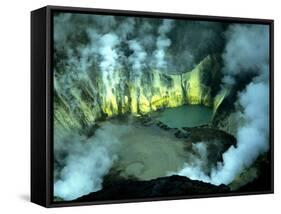 Bromo Volcano Crater on Java, Indonesia, Southeast Asia, Asia-Godong-Framed Stretched Canvas
