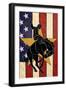 Bronco and Star-Lantern Press-Framed Art Print